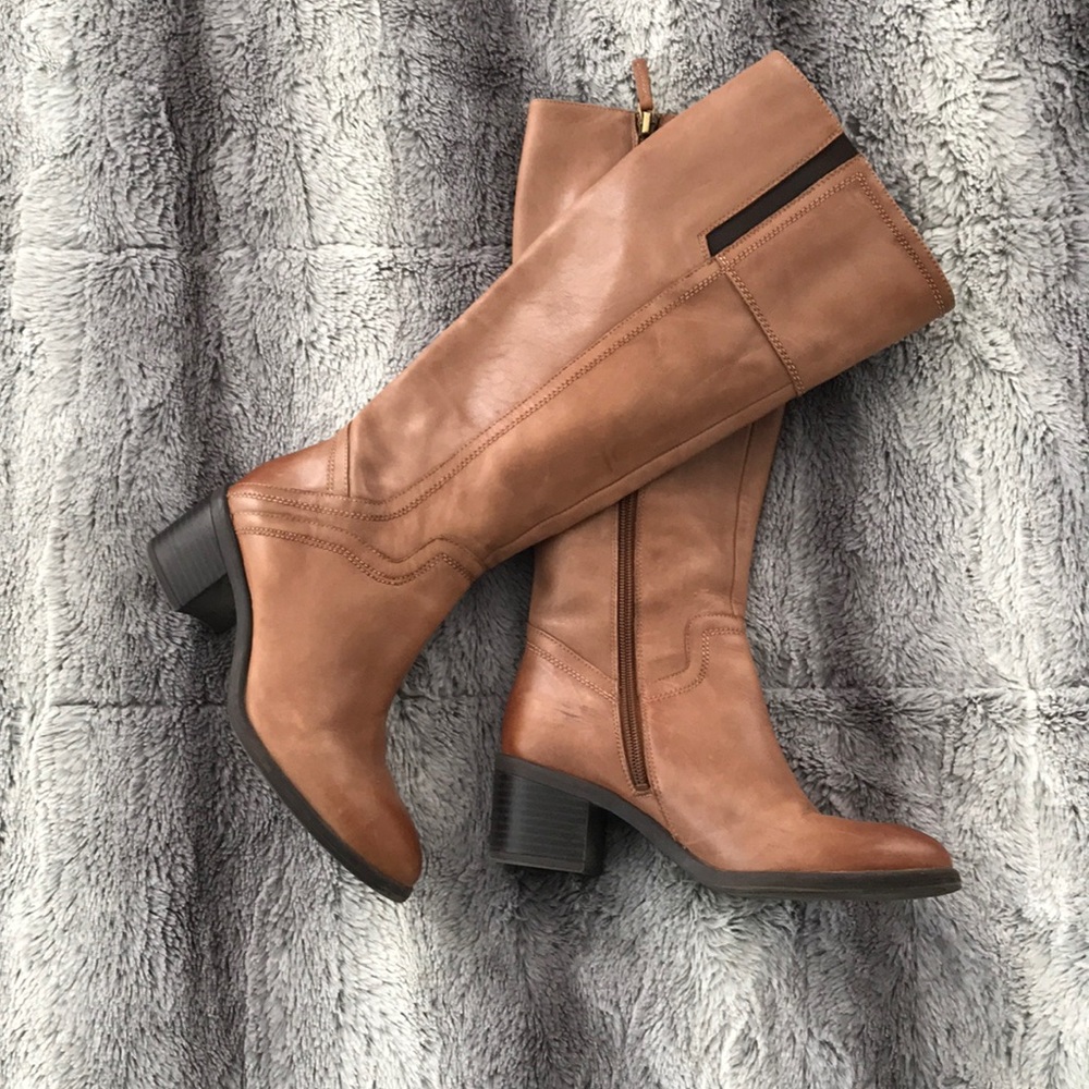 FRANCO SARTO ‘Edalina' Tan Knee High Boot Sz 5